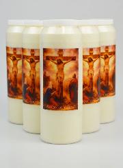 Juego de 6 velas de novena de la Pasión de Cristo