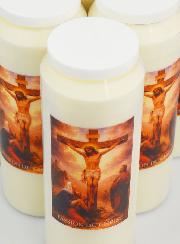 Juego de 6 velas de novena de la Pasión de Cristo