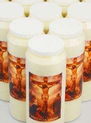 Juego de 20 velas de novena de la Pasión de Cristo