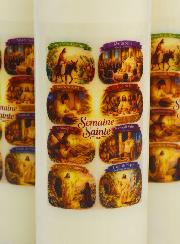 Juego de 3 velas para la novena de Semana Santa