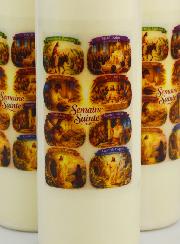 Juego de 6 velas para la novena de Semana Santa