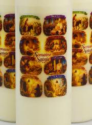 Juego de 10 velas de novena para Semana Santa