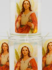 Conjunto de 4 Velas Votivas a Santa Ágata