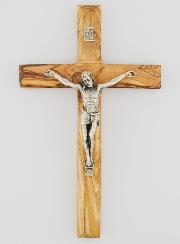 Crucifijo de madera de olivo - 18 cm