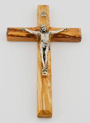 Crucifijo de madera de olivo - 18 cm