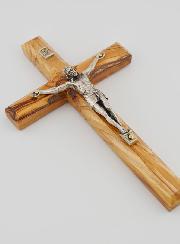 Crucifijo de madera de olivo - 18 cm