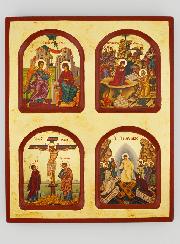 Icono religioso de los Misterios de la Vida de Cristo- 22cm
