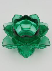 Castiçal Flor de Lótus - Verde