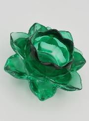 Castiçal Flor de Lótus - Verde
