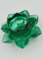 Castiçal Flor de Lótus - Verde