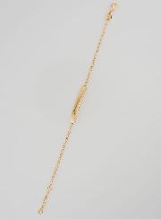 Pulsera Gourmette de Bautizo para Niño Chapado en Oro - 15 cm