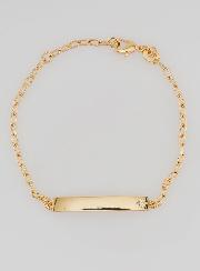 Pulsera Gourmette de Bautizo para Niño Chapado en Oro - 15 cm