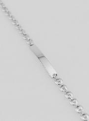 Pulseira Identidade em Prata Maciça - 18cm