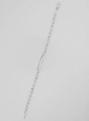 Pulsera Gourmette de bautismo en plata de ley 925 - 18 cm