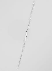 Pulseira Identidade em Prata Rodiada - 18cm