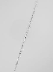 Pulseira de Batismo em Prata Rodiada - 18cm