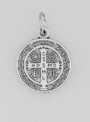 Medalha de São Bento em Metal - 15mm