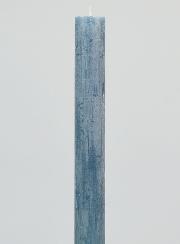 Vela Teñida en Masa 27 cm - Azul grisáceo
