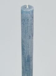 Vela Teñida en Masa 27 cm - Azul grisáceo