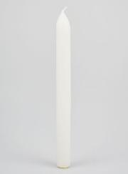 Vela Teñida en Masa 24 cm - Blanco
