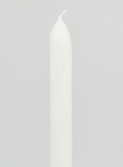 Vela Teñida en Masa 24 cm - Blanco