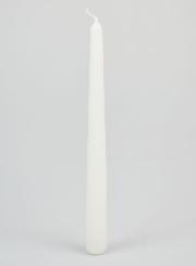 Vela Cónica Teñida en Masa 24 cm - Blanco