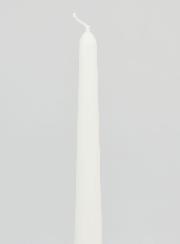 Vela Cónica Teñida en Masa 24 cm - Blanco