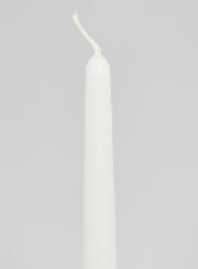 Vela Cónica Teñida en Masa 24 cm - Blanco