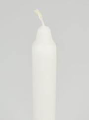 Vela Teñida en Masa 18 cm - Blanco