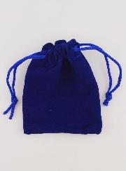 Bolsa Terço Presente Veludo 9cm - Azul