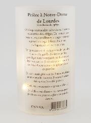 Portavelas LED - Nuestra Señora de Lourdes y Oración