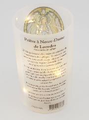 Portavelas LED - Nuestra Señora de Lourdes y Oración