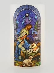Portavelas LED y Oración - Natividad