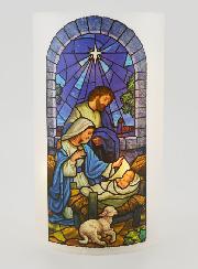 Regalo de Navidad - Portavelas LED y Oración de la Natividad