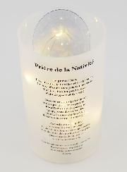 Regalo de Navidad - Portavelas LED y Oración de la Natividad