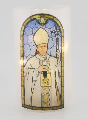 Portavelas LED y Oración - Papa León XIV