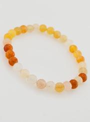 Pulseira em Pedra Natural de Jade Multicolor - 6mm