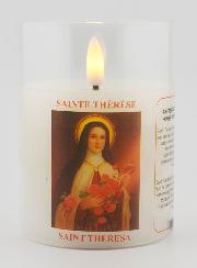 Vela Votiva LED - Oração de Santa Teresa