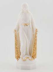 Estatua de la Virgen Milagrosa con los Rayos Dorados - 12 cm