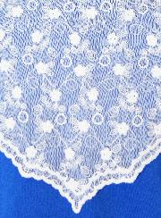 Velo cristiano - Mantilla bordada Blanca