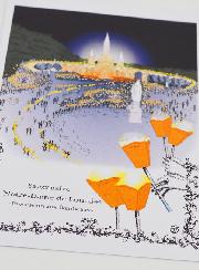 Postal de la Procesión de las Antorchas - Lourdes