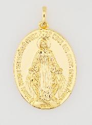 Medalla Milagrosa acabado en Oro 18k - 16mm