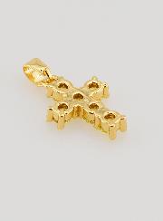 Colgante de Cruz con Circonitas - Ámbar