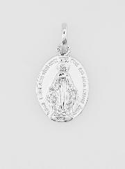Medalla Milagrosa, Plata Rodiada - 14 mm