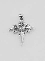 Cruz de Santiago de Compostela en Plata - 20 mm