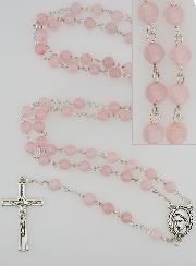 Rosario de Piedras Naturales - Cuarzo rosa