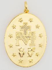 Medalla Milagrosa Acabado Oro 18k - 20 mm