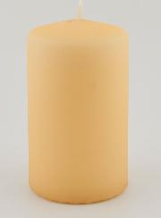 Vela decorativa de terciopelo Mate - Crema