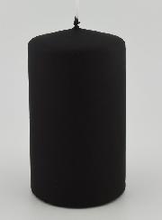 Vela decorativa de terciopelo mate - Negra