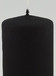 Vela decorativa de terciopelo mate - Negra